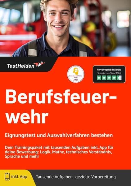 Berufsfeuerwehr Eignungstest und Auswahlverfahren bestehen: Dein Trainingspaket mit tausenden Aufgab