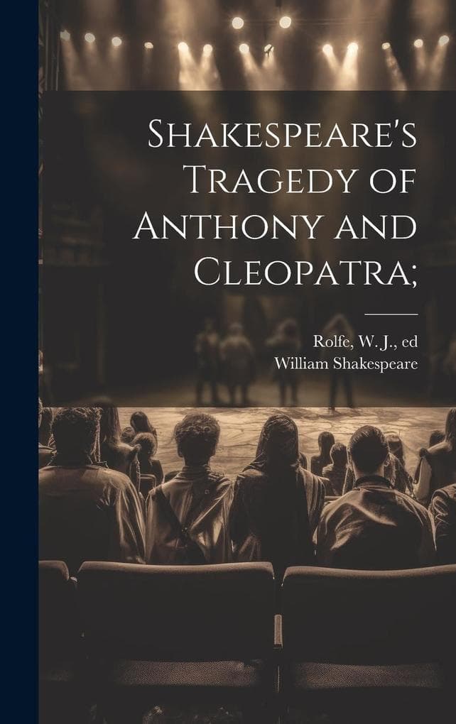 Shakespeare's Tragedy of Anthony and Cleopatra;