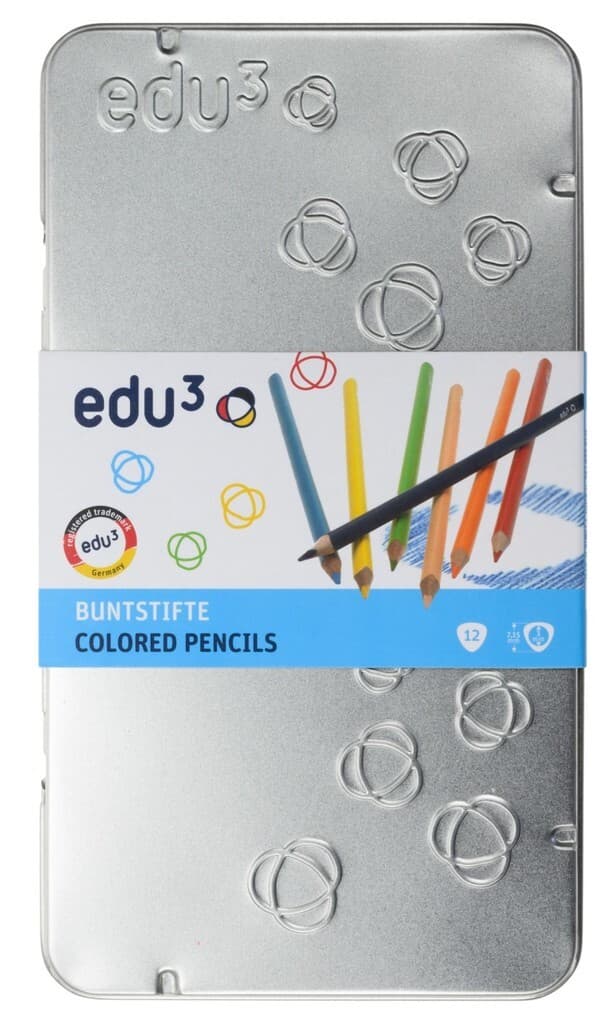 edu³ Buntstifte dreikant, 12er Set