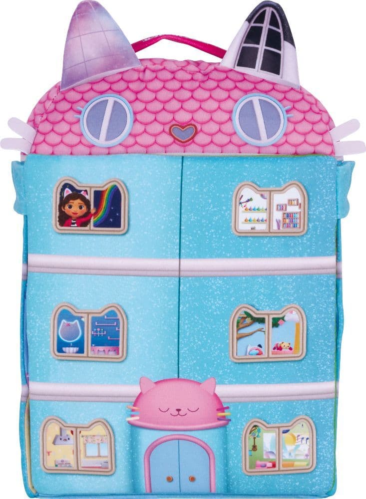 Schmidt Spiele 42804 - Gabby's Dollhouse, Puppenhaus mit 3 Figuren und Lift, 41 cm, Spielset, Plüsch