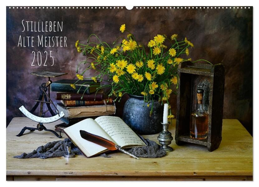 Stillleben Alte Meister (Wandkalender 2025 DIN A2 quer), CALVENDO Monatskalender