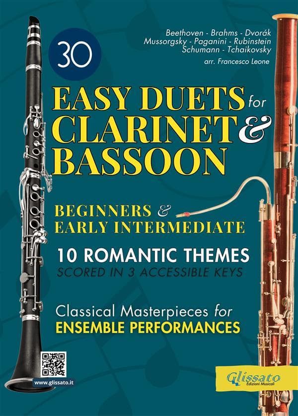 30 Easy Duets for Clarinet and Bassoon Beginners and Early Intermediate