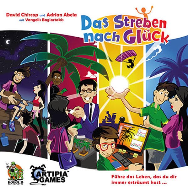 Kobold Spieleverlag 1023119 - Das Leben nach Glück, Brettspiel