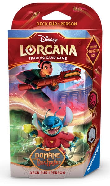 Disney Lorcana: Domäne von Dschafar - Rubin und Stahl Deck für 1 Person (Deutsch)