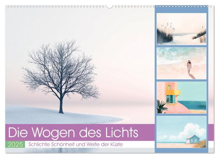Die Wogen des Lichts (Wandkalender 2025 DIN A2 quer), CALVENDO Monatskalender