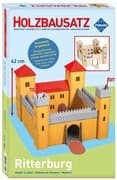 PEBARO 887 - Holzbausatz Ritterburg, 61 Teile, Holzkonstruktion zum Zusammenstecken