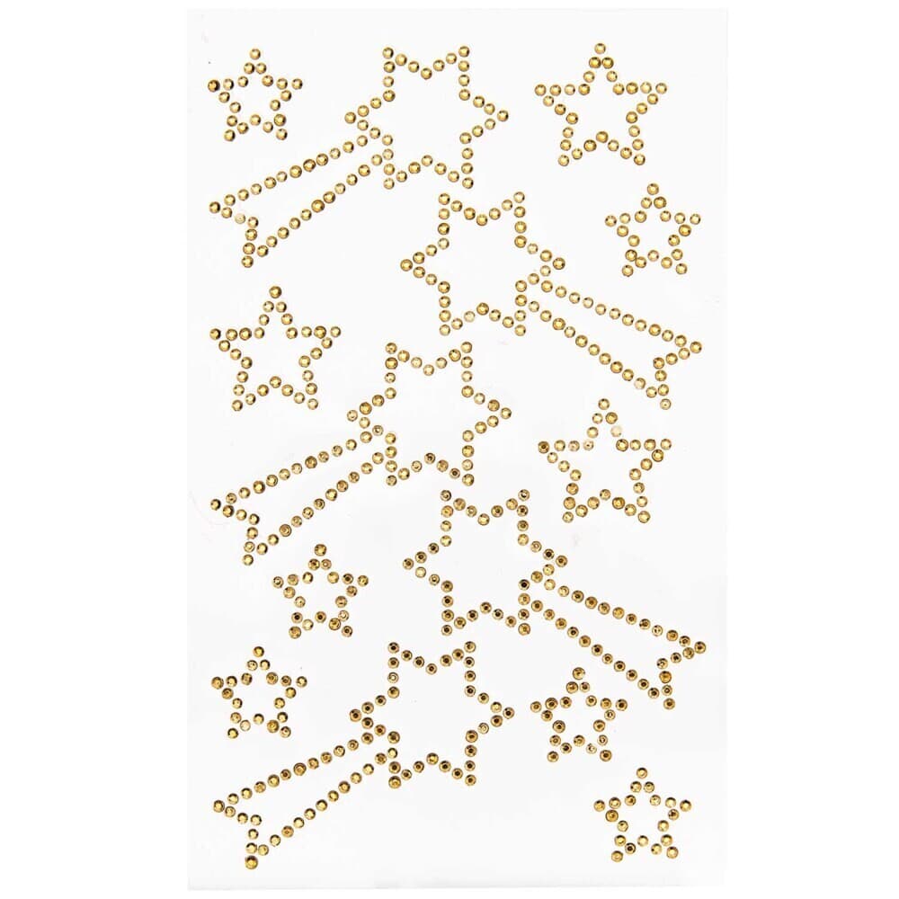 Strass-Sticker Sternschnuppen, 14 Stück