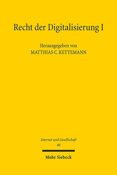 Recht der Digitalisierung I