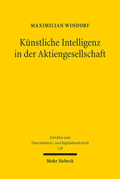 Künstliche Intelligenz in der Aktiengesellschaft