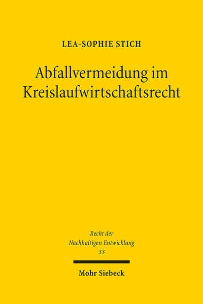 Abfallvermeidung im Kreislaufwirtschaftsrecht