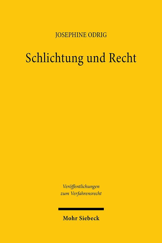 Schlichtung und Recht