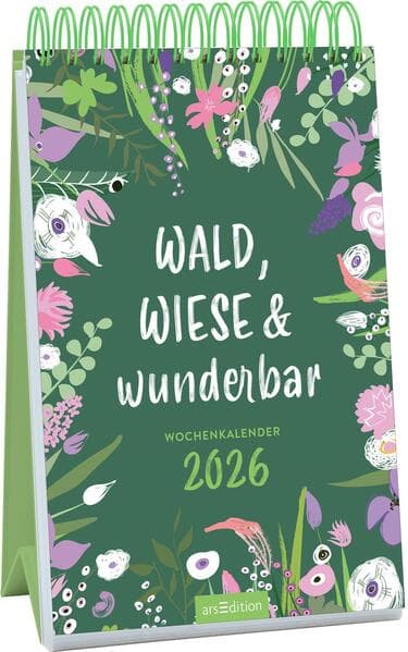 Wochenkalender Wald, Wiese & wunderbar 2026