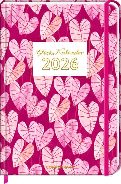 GlücksKalender 2026 - Blätter (All about pink)