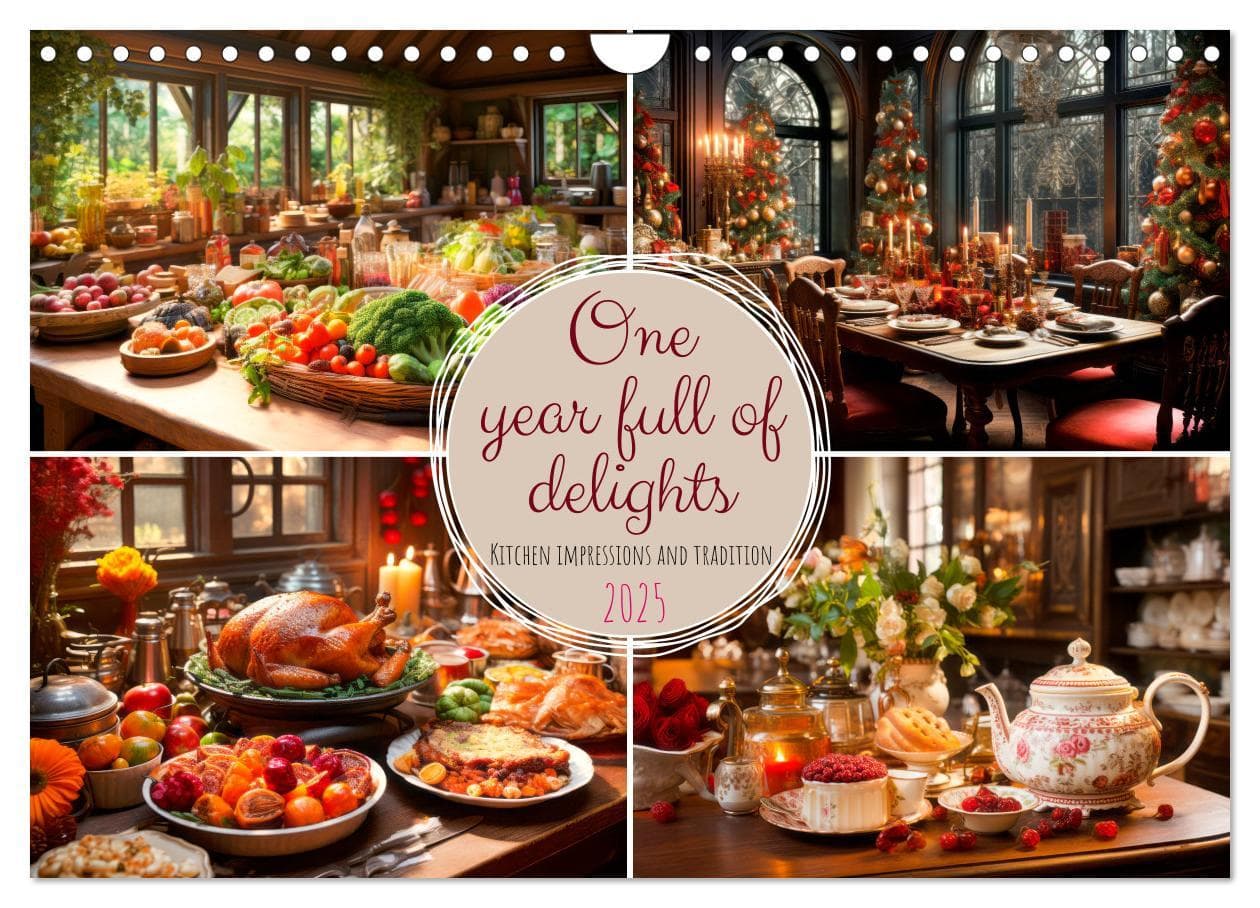 One year full of delights (Wall Calendar 2025 DIN A4 landscape), CALVENDO 12 Month Wall Calendar