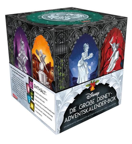 Die große Disney-Adventskalender-Box 2025 - Zauberhafte Weihnachts-Box mit 24 Büchern und 1.152 Seiten