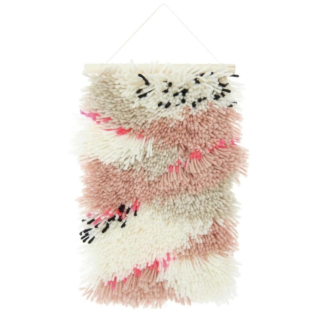 Rico Hooki Hooki, Knüpfset, Neon Landschaft, Wandbehang, 20x30cm