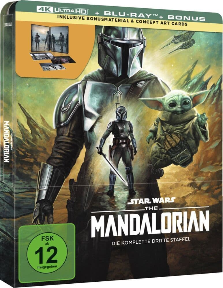 The Mandalorian 4K. Staffel.3, 4 UHD-Blu-ray + 2 Blu-ray (Limited Steelbook)