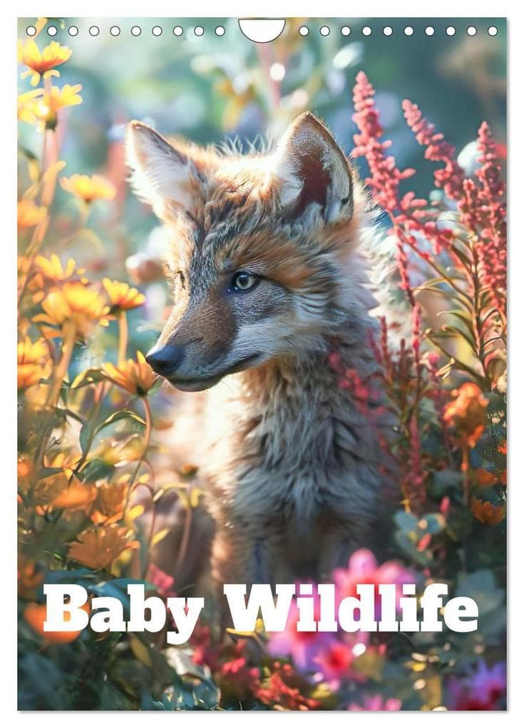 Baby Wildlife (Wall Calendar 2025 DIN A4 portrait), CALVENDO 12 Month Wall Calendar