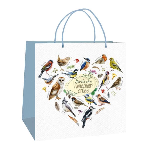 Trötsch Geschenktasche Unsere Vogelwelt Herzliche Zwitschergrüße