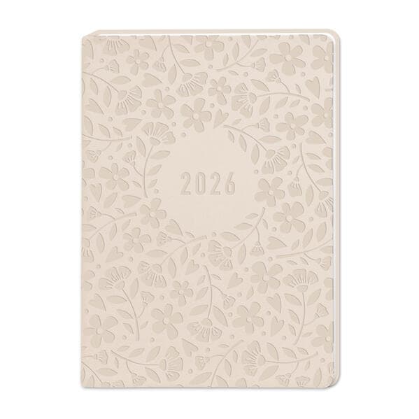 Terminplaner Lederlook 2026 Beige