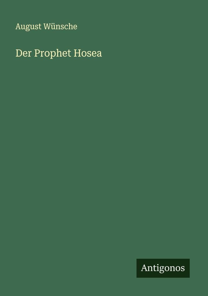 Der Prophet Hosea