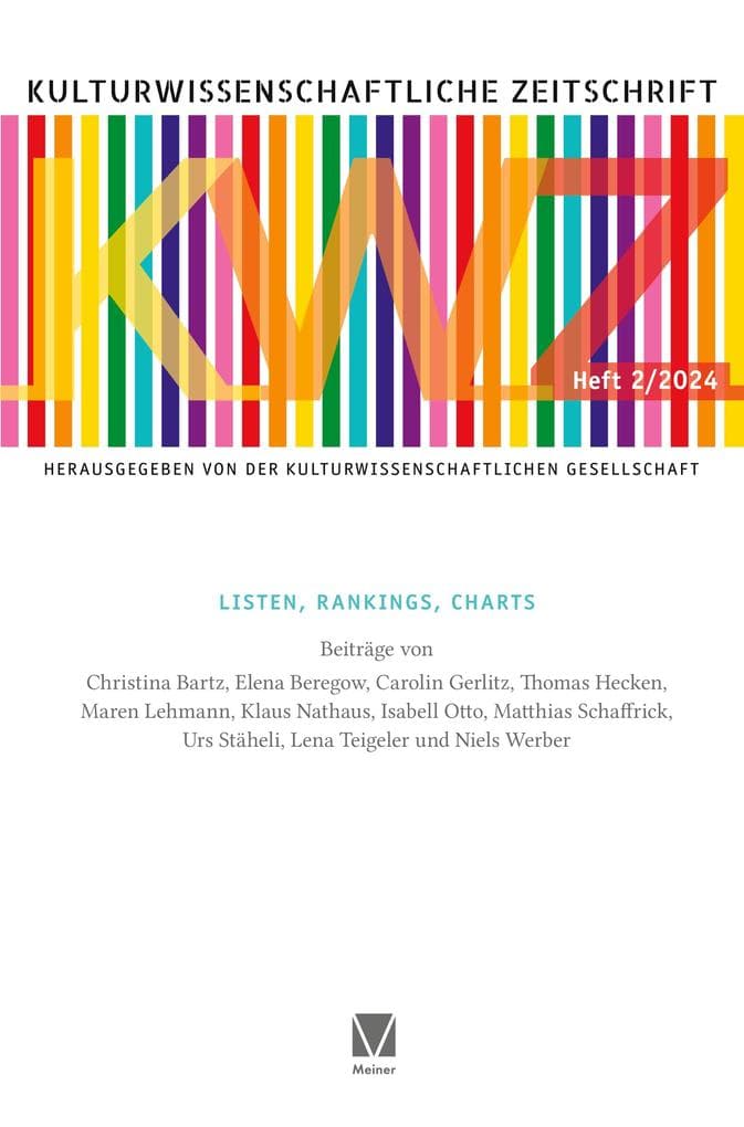 Kulturwissenschaftliche Zeitschrift 2/2024