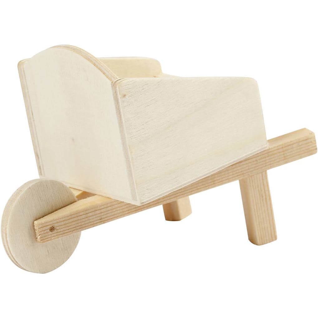 Creativ Company Schubkarre, H 7 cm, L 11 cm, B 6,2 cm, 1 Stk