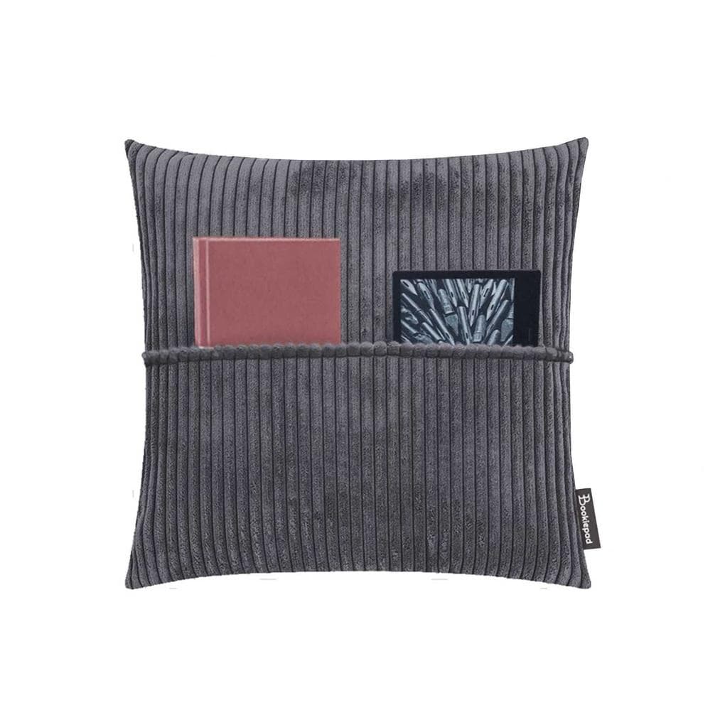 Bookiepad Taschenkissen mit Füllung Cozy Shara - anthrazit 45x45