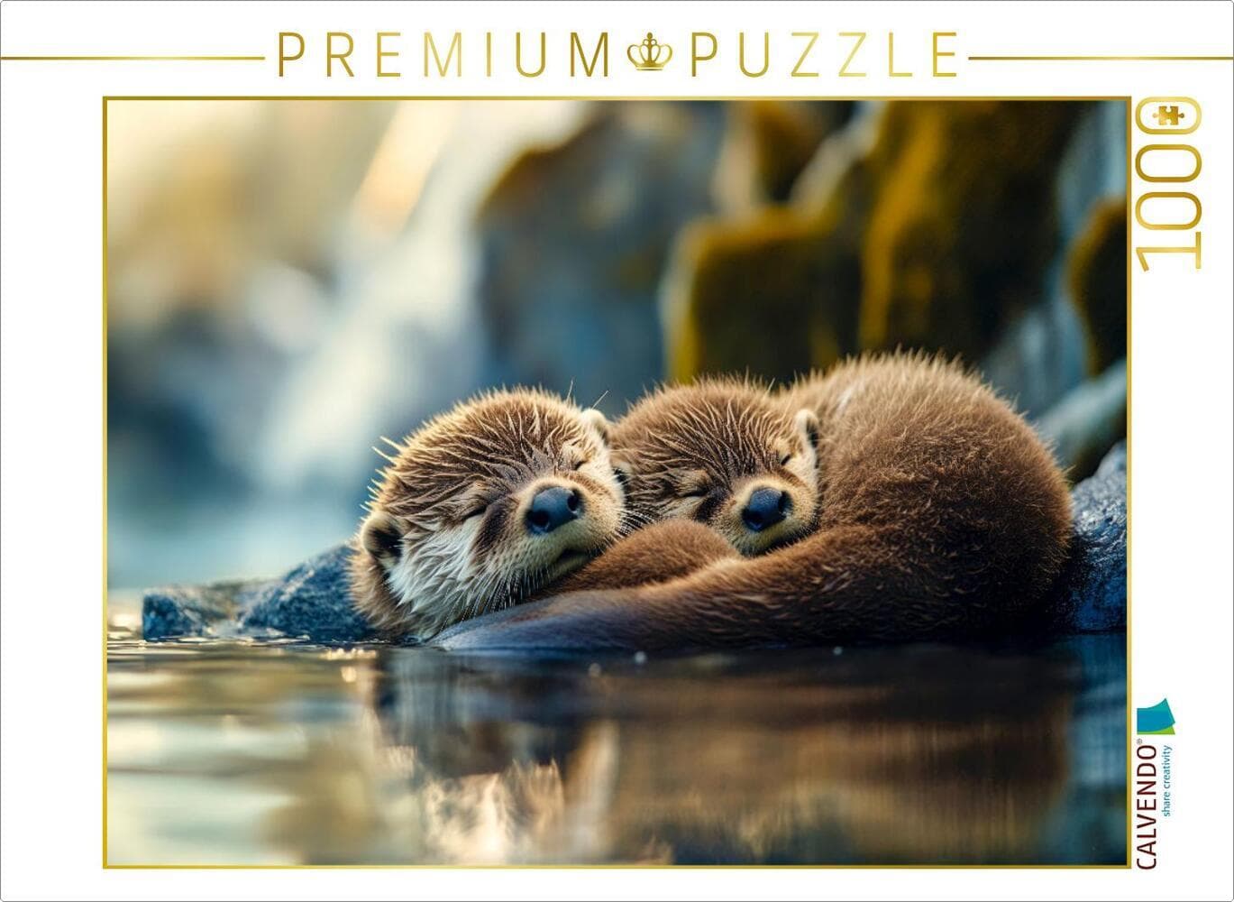 CALVENDO Puzzle Otter | 1000 Teile Lege-Größe 64x48cm Foto-Puzzle für glückliche Stunden