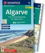 KOMPASS Wanderführer Algarve mit Fernwanderweg Via Algarviana, 64 Touren / Etappen mit Extra-Tourenk