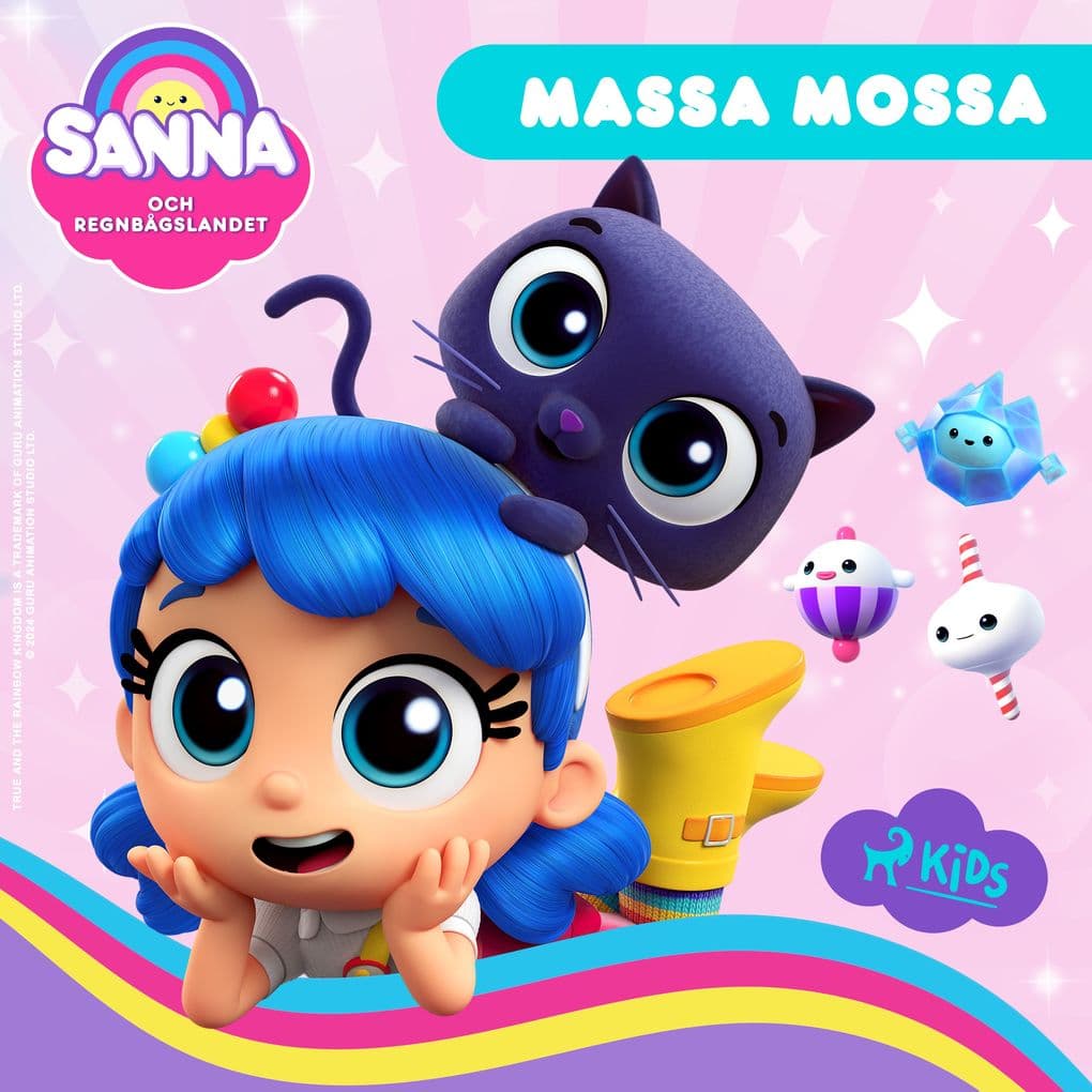 Sanna och Regnbågslandet Massa mossa