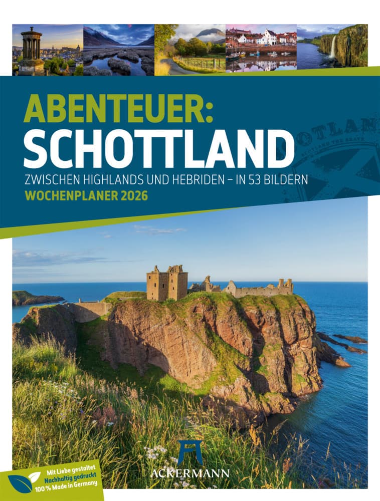 Schottland Wochenplaner Kalender 2026 | Zwischen Highlands und Hebriden