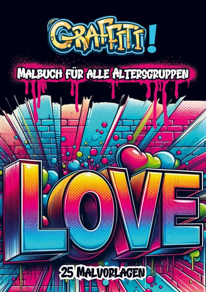 Ausmalbuch für Erwachsene - Graffiti