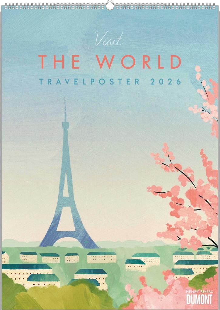 Travelposter 2026 - Reiseplakate-Kalender von DUMONT- Wand-Kalender - Poster-Format 50 x 70 cm