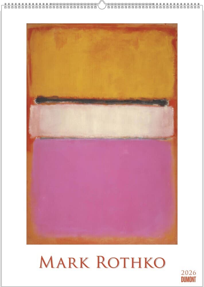 DUMONT - Mark Rothko 2026 - Kunst-Poster-Kalender 50 x 70 cm, Wandkalender mit Meisterwerken des Abs