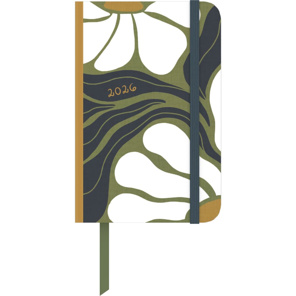 DUMONT - Dominique Vari Blossom 2026 - Taschenkalender klein 9x14 cm - Wochen-Notizkalender mit Verschlussband & Falttasche, ideales Format für Beruf, Schule & Alltag