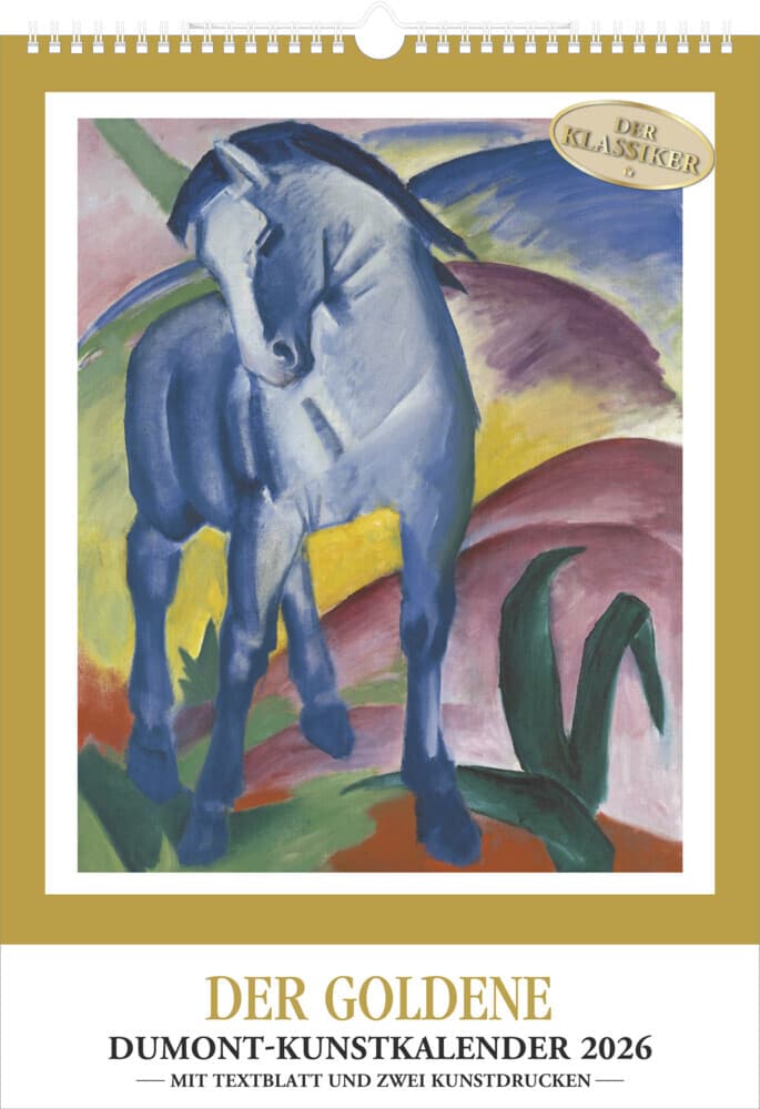 Kunstkalender 2026 - Der Goldene DUMONT-Kunstkalender - Wandkalender - Hochformat A3 29,7 x 42 cm
