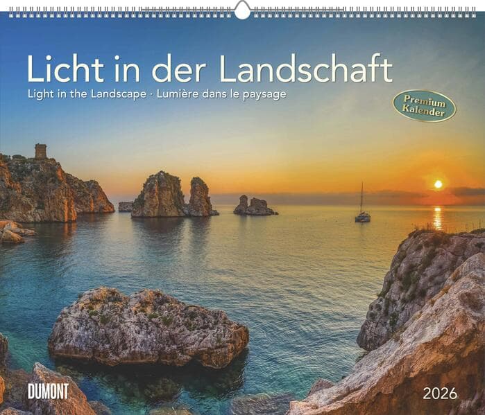 Licht in der Landschaft 2026 - Wandkalender 60,0 x 50,0 cm - Spiralbindung
