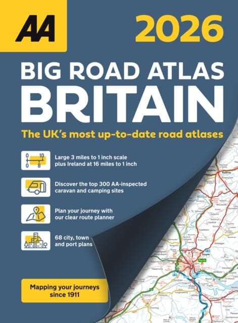 AA Big Road Atlas Britain 2026 Spiral