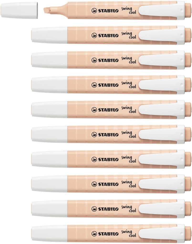 STABILO Textmarker swing cool NatureCOLORS, 10er Set, beige