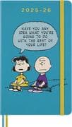 Moleskine 18 Monate Peanuts Charlie & Lucy Wochen Notizkalender 2025/2026, L/A5, 1 Wo = 1 Seite, fes