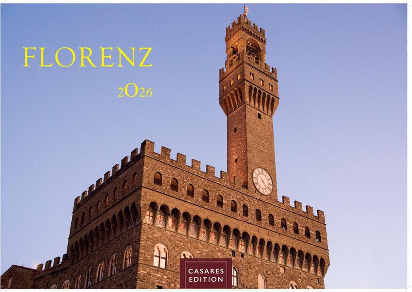 Florenz Kalender 2026 - Wandkalender | Fotokalender Italien 35x50cm Toskana Flair für Ihr Zuhause | Hochwertiger . mit 12 atemberaubenden Motiven