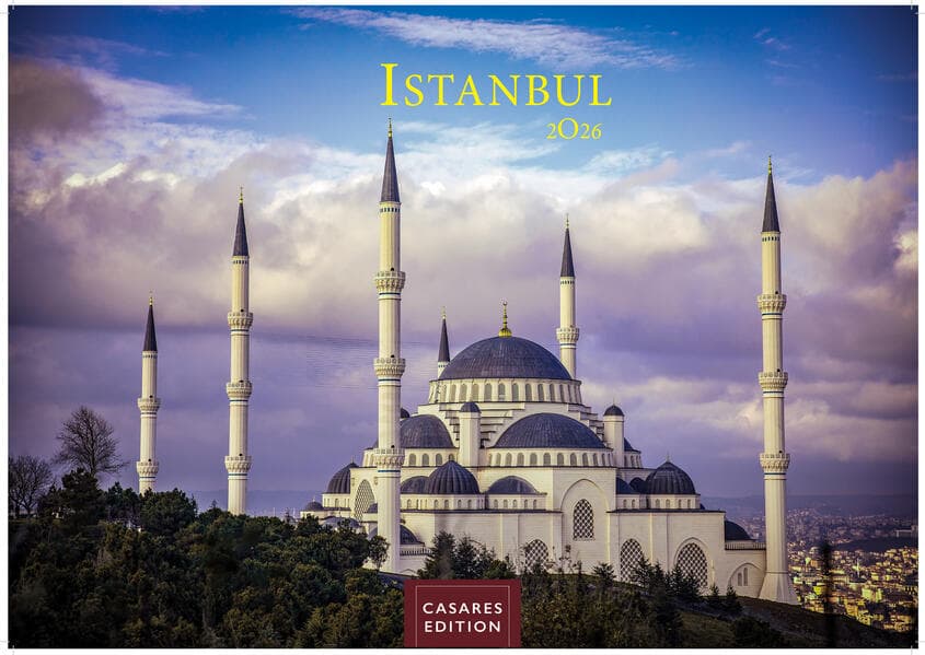 Istanbul Kalender 2026 35x50cm Großformat | Wandkalender mit 12 faszinierenden Fotografien von Istanbul | Premium-Design |