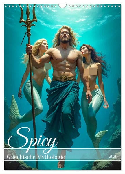 Spicy - Griechische Mythologie (Wandkalender 2026 DIN A3 hoch), CALVENDO Monatskalender
