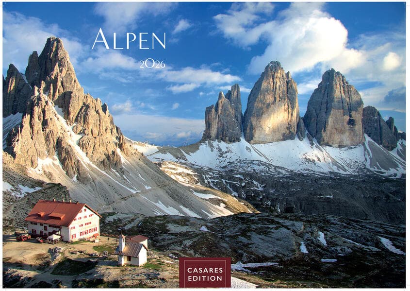 Alpen Kalender 2026 24x35cm - Hochwertiger Wandkalender mit atemberaubenden Bergmotiven, Perfekt für Naturliebhaber & Bergfans"