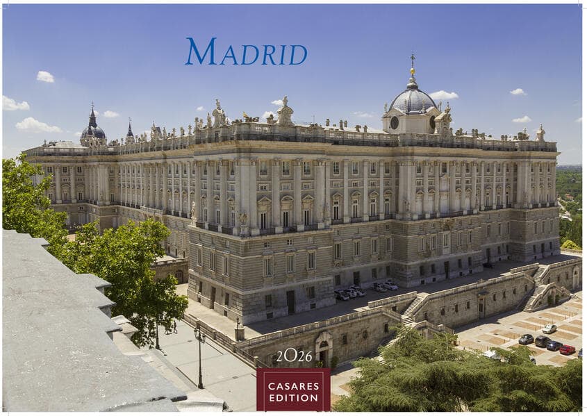 Madrid Kalender 2026 - Wandkalender | Fotokalender Spanien 24x35cm - mit atemberaubenden Fotos der bekanntesten Sehenswürdigkeiten und Highlights der spanischen Metropole