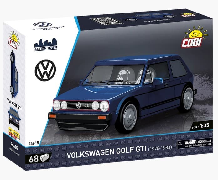 COBI Volkswagen 24614 - GOLF GTI (1976-1983), blau, Bausatz 1:35, 68 Bauteile