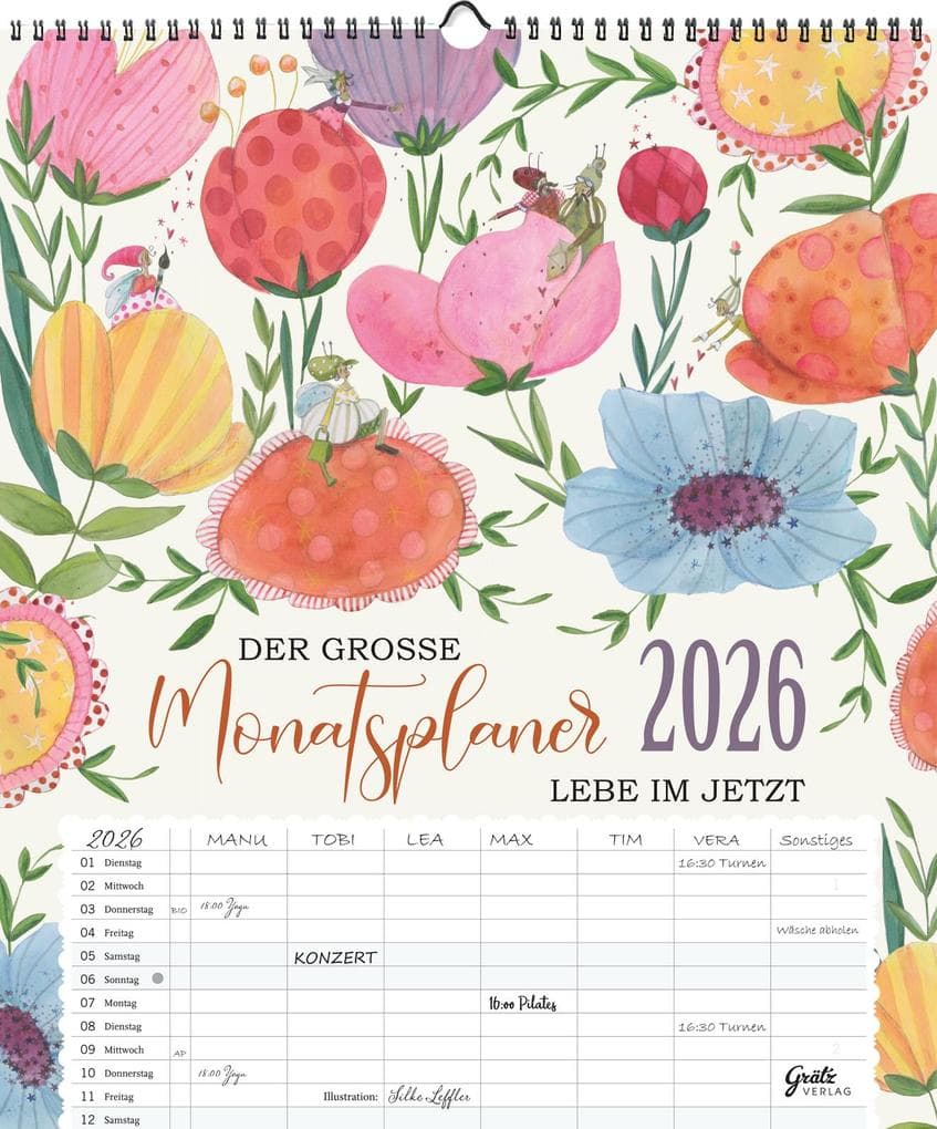 Großer Monatsplaner 2026