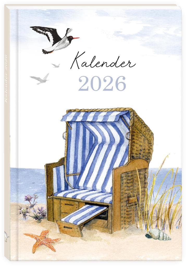 Taschenkalender Strandkorb 2026