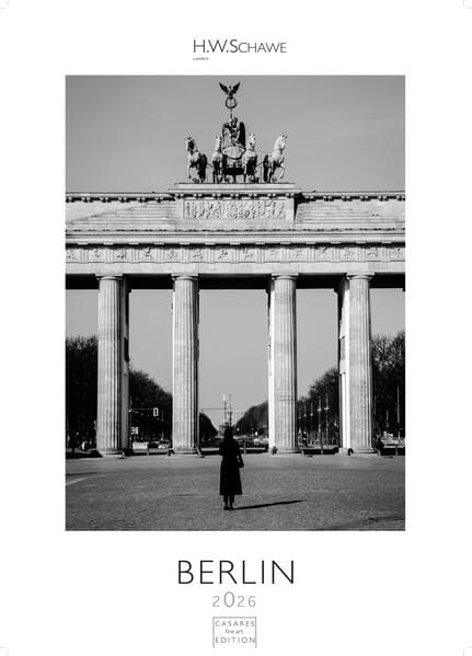 Berlin schwarz-weiss Kalender 2026 - Wandkalender | Fotokalender Deutschland 29x21cm - Eleganter Schwarz-Weiß-Print mit beeindruckenden Berlin-Motiven